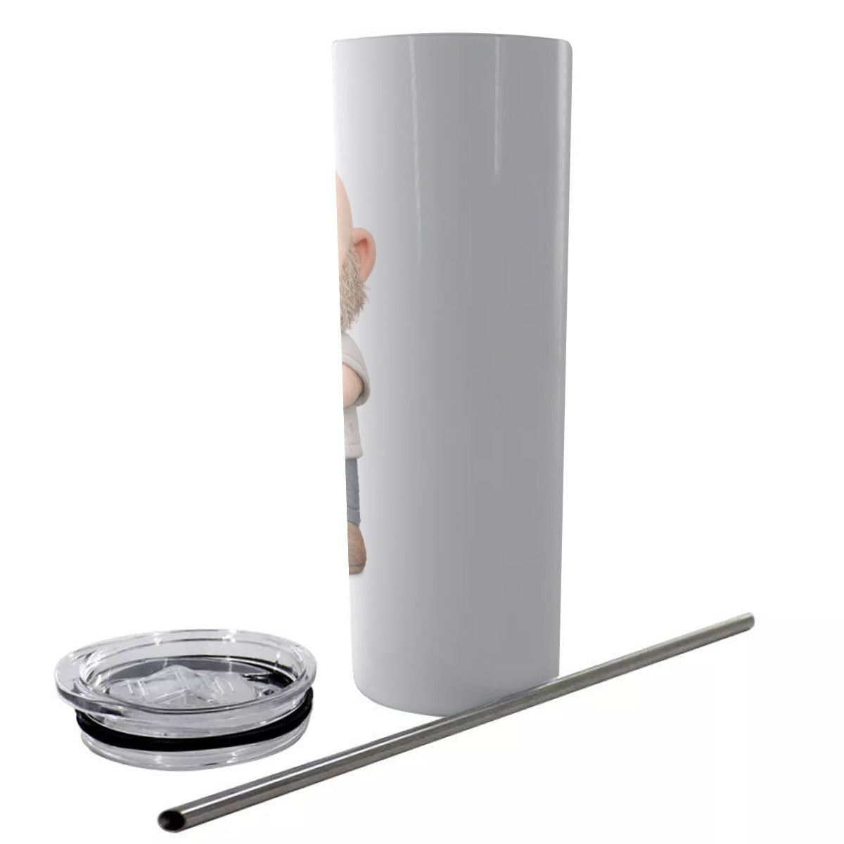 Kava Bear Tumbler With Stainless Steel Straw 20oz